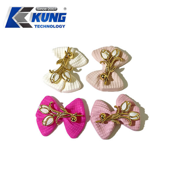 Colorful 3D Plastic Shoe Flowers & Bow Decorations | Fashion Shoe Charms for Sandals, Slippers & Kids' Shoes