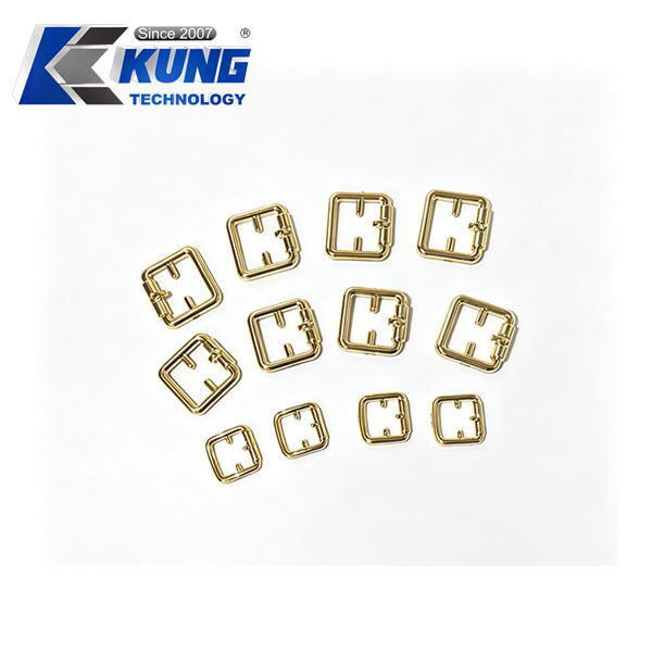 Cat Shape Electroplated Surface Shoe Ornament Buckle with Built-in Positioning Pins