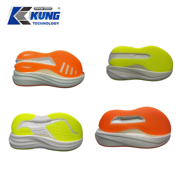 Shock-absorbing Wear-resistant EVA Midsole with CPU Outsole for Sports Shoes Customizable Sizes EU 36-44