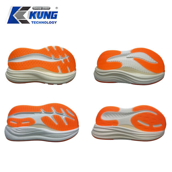 Shock-absorbing Wear-resistant EVA Midsole with CPU Outsole for Sports Shoes Customizable Sizes EU 36-44